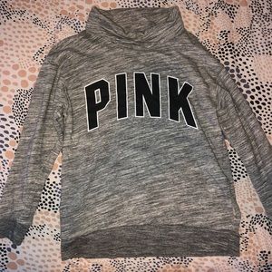 Pink Turtle Neck Hoodie
